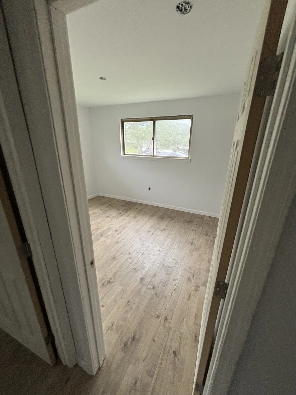 New flooring, trim and freshly painted walls at the Canfield property