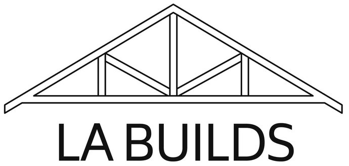 LA BUILDS — roof truss logo